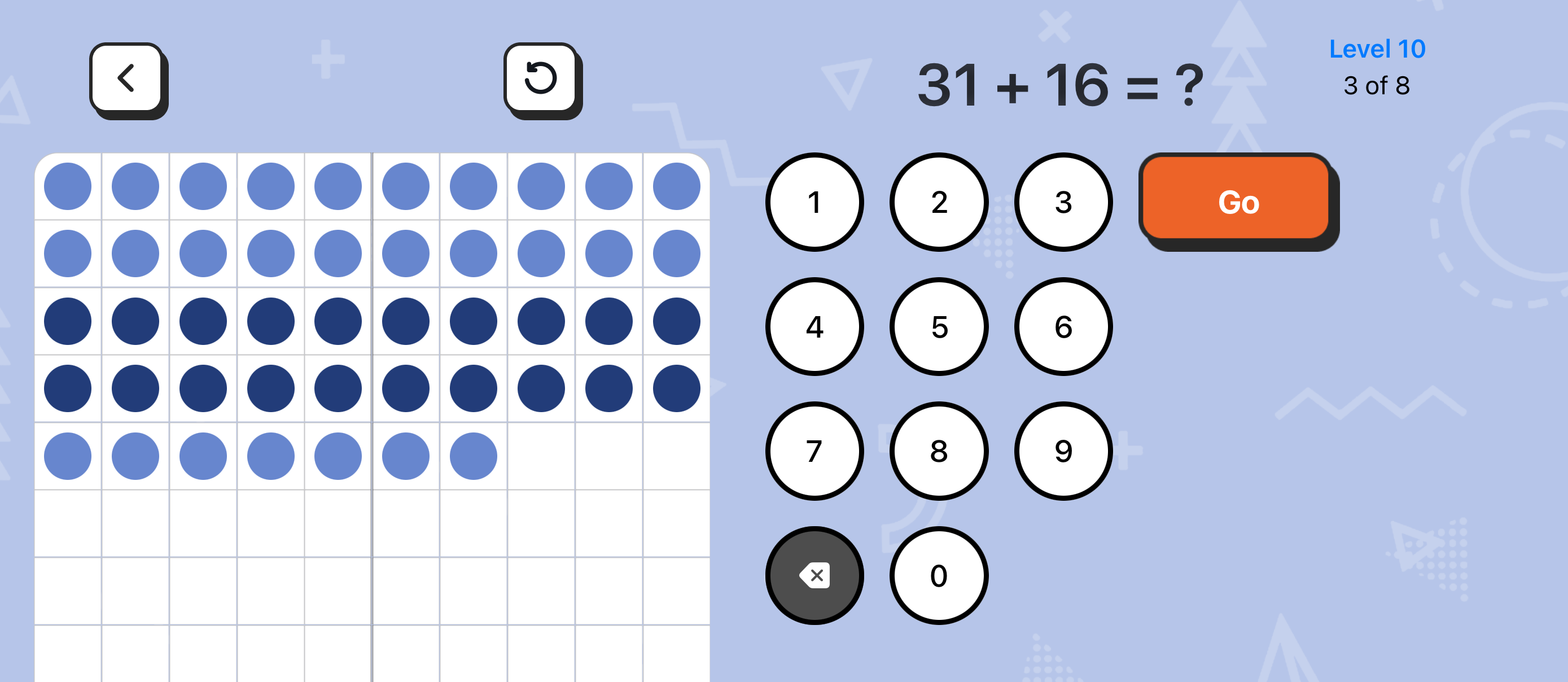 Addition practice in Next 10