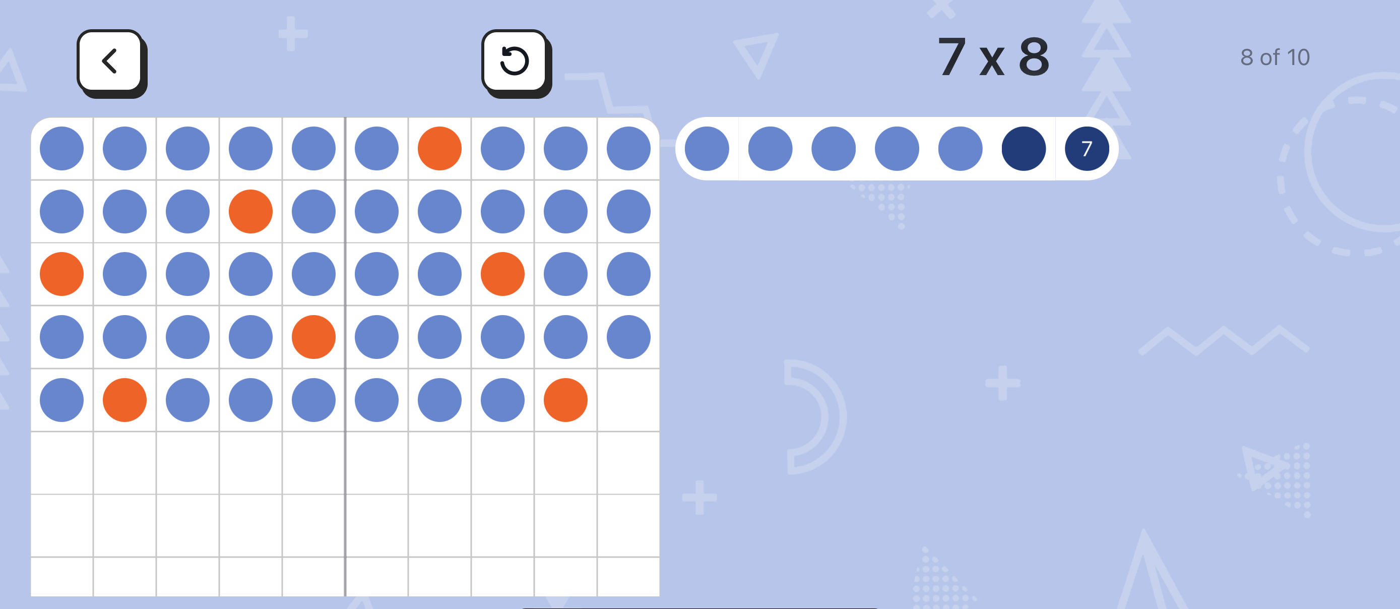 Multiplication practice in Next 10